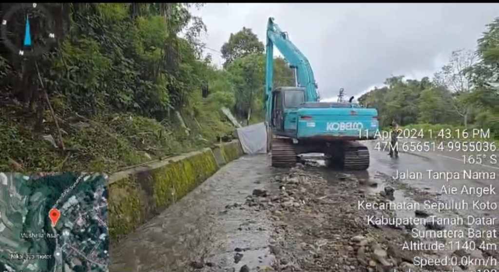 Pengerukan Sedimen Tuntas, Kawasan Aia Angek Aman&nbsp;Dilalui