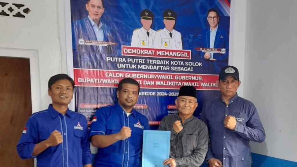 4 Tokoh Solok Incar Rekomendasi Partai Demokrat untuk Maju di Pilkada&nbsp;2024