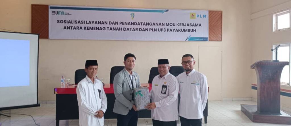 Pesta Lebih Efisien, PLN dan Kemenag Tanah Datar Teken&nbsp;MoU