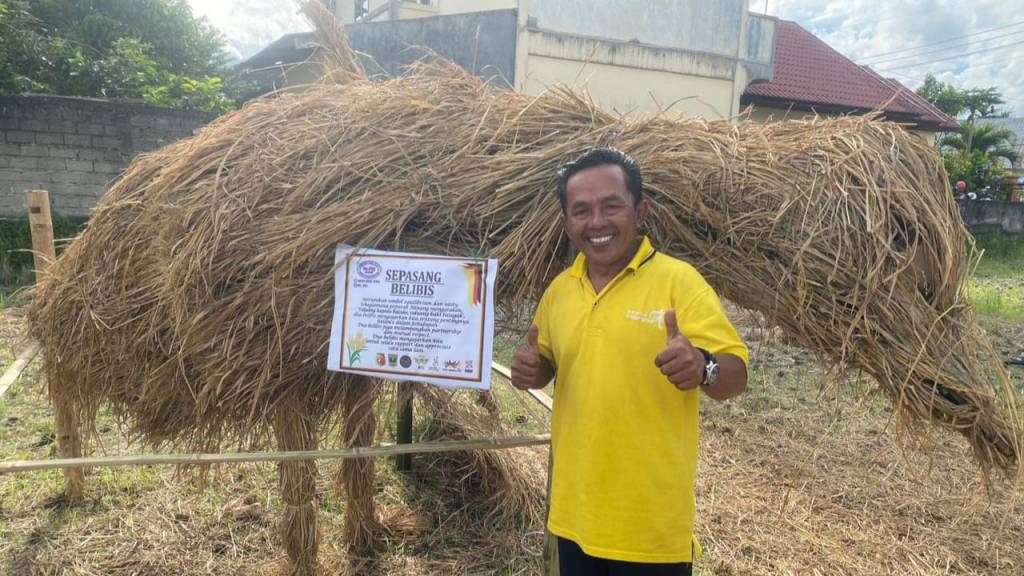 Menengok Seni Instalasi Jerami di RSBG 2024, Manfaatkan Limbah Pertanian untuk Karya&nbsp;Seni