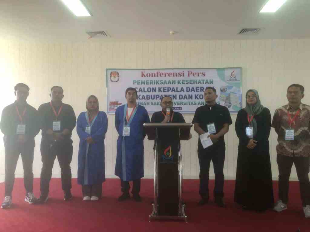 8 Pasangan Calon Kepala Daerah Pemeriksaan Kesehatan di RS Unand pada Hari Ketiga, Ini&nbsp;Daftarnya